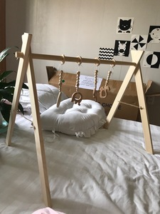 Amazon ขายร้อนเป็นมิตรกับสิ่งแวดล้อมการศึกษาธรรมชาติในร่มกิจกรรมเล่นไม้เด็กยิมสำหรับเด็ก0-3ปี1ผู้ซื้อ - Product Image 5