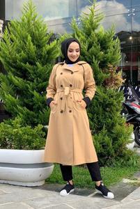 เสื้อโค้ทผู้หญิงคอลเลคชั่นใหม่ เสื้อผ้าอิสลามแบบตุรกี อาบายะ คาฟตัน ดูไบ อาหรับ มุสลิม แฟชั่นอิสลาม ชุดเดรสตุรกี - Product Image 3