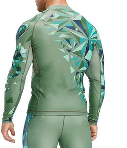 <b>Men's</b> Long Sleeve Sublimated Rashguard BJJ <b>Compression</b> Gear for MMA Jiu Jitsu Wrestling - Product Image 5