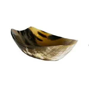 High Quality New Arrivals Modern design Buffalo/ox horn bowl in bowl rice soup horn bowl For Wholesale