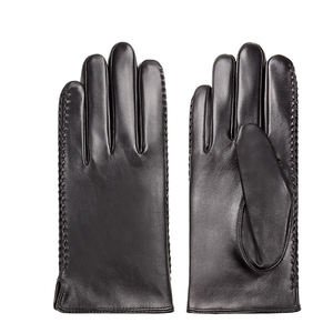 Winter <b>Gloves</b> Men Genuine Leather Touch Screen Real Sheepskin <b>Wool</b> Lining Warm Driving Custom Made <b>Gloves</b> Professional - Product Image 1