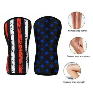 Sport Neoprene <b>Knee</b> Brace 7mm Compression <b>Protector</b> for Weightlifting Powerlifting Squatting Fitness Equipment - Product Image 4