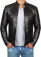 Veste de moto d'hiver pour homme sur mesure 2021 - Imperméable et coupe-vent, style streetwear, cuir véritable