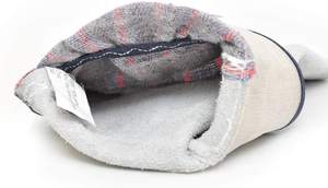 Guantes de trabajo de cuero de vaca con puño de seguridad de goma Función antiimpacto para construcción y uso de la palma - Product Image 2