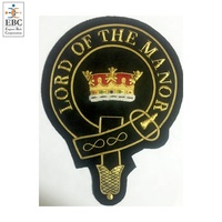 Écusson OEM des Royal Horse Guards, blazer 3D de sport brodé à la main en or, écusson personnalisé de haute qualité, badges d'uniforme de grade
