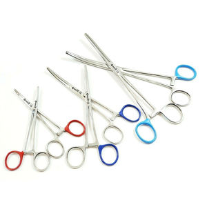 Pinzas hemostáticas Abrazadera de bloqueo Recta + Curva 5 ''+ 6,5'' + 8 "Nuevo Juego de pesca 06-PCS CE ISO APROBADO ALEMÁN INOXIDABLE VENTA CALIENTE - Product Image 1