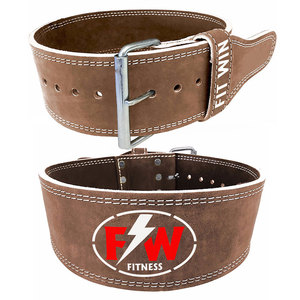 เข็มขัดคาดเอวหนังวัวสำหรับผู้ชายผู้หญิง,เข็มขัดยกน้ำหนักปรับได้ตามต้องการ - Product Image 1