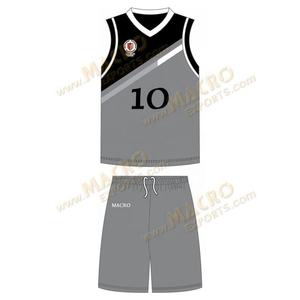 ชุดบาสเก็ตบอลสำหรับผู้ใหญ่แบบสั่งทำพิเศษ ขายส่ง ชุดบาสเก็ตบอลแบบยูนิเซ็กซ์ ผลิตจากผ้าสแปนเด็กซ์/โพลีเอสเตอร์ แบบซับลิเมชั่น - Product Image 1