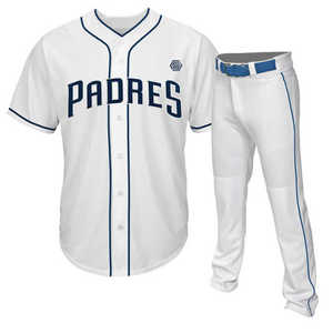 Uniforme de Béisbol de Invierno Personalizado para Adultos OEM, 2 Botones, Rayas, Sublimación de Alta Calidad, Logotipo Personalizado - Product Image 1