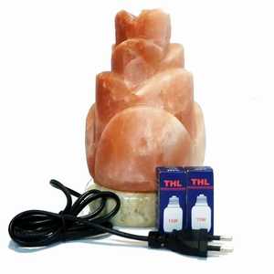 Lampe décorative florale nautique au sel de l'Himalaya Style de panier sculpté pour la décoration de la maison - Product Image 5