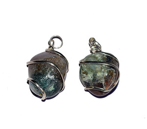 Avec une bonne qualité de pendentifs en Agate mousse: pendentifs en Agate mousse à vendre - Product Image 1