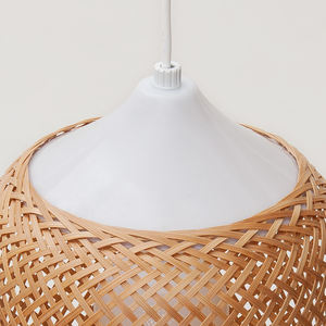 Pantalla de Lámpara de Bambú Natural, Bambú Hilado Mixto, Color Personalizado, Estilo Antiguo, Ecológico, Hecho a Mano en Vietnam, para Hogar y Hotel - Product Image 3