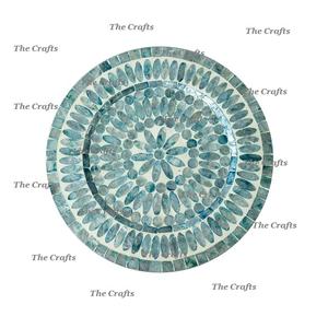 Plaque de dessous en bois et nacre avec plaque de présentation de chargeur de la plus grande qualité pour la maison et le mariage - Product Image 6