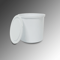 Seau à peinture en plastique PP vierge multi-usages Folin de 1 litre, couleur et logo personnalisés, certifié ISO 9001, bidon cylindrique vide