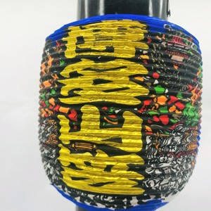 Farol de Papel Cilíndrico Plegable Hecho a Mano 100% Estilo Japonés con Color Personalizado - Product Image 3