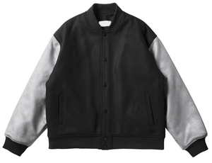 เสื้อแจ็คเก็ตวาร์ซิตี้ผ้าฝ้ายแบบเรียบสำหรับทุกเพศ  แบบเบสบอล  แบบ Letterman  แบบ Bomber  ขายส่ง OEM สำหรับวิทยาลัย  เป็นมิตรกับสิ่งแวดล้อม  กันน้ำ - Product Image 2