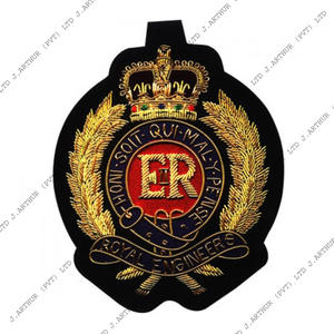 100% High Quality Hand Made Bullion Wire <b>Badges</b> for Sale Best Selling Custom Logo Bullion Wire <b>Badges</b> for Sale - Product Image 1