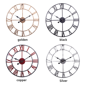 <span class=keywords><strong>Horloge</strong></span> murale décorative à Quartz <span class=keywords><strong>noir</strong></span>, grand numérique rétro, en métal, conception moderne, nouvelle collection - Product Image 2