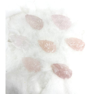 Puntas de flecha envueltas en alambre de cuarzo rosa Natural, venta al por mayor, colgantes de piedras preciosas para regalo - Product Image 1