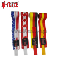 Bandages de sport élastiques 100% coton pour Muay Thai, boxe, kickboxing, avec fermeture à boucle, haute résistance