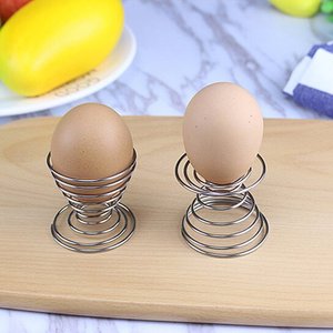 Meilleures ventes Présentoir à oeufs Design à ressort Métal argenté Support de rangement en fer Idéal pour la vente en gros et les fournisseurs de cuisine - Product Image 2