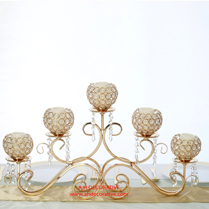 Porte-bougie rond en acier inoxydable pour 4 bougies chauffe-plat, design moderne, pour décoration de table, décoration de mariage - Product Image 6