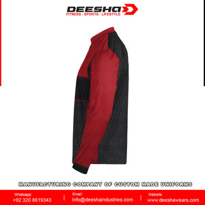 Diseño de logotipo personalizado secado rápido cuarto Zip pesca Jersey 100% poliéster impermeable camuflaje pesca camisa - Product Image 4
