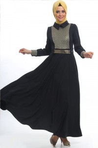 Abaya-caftán de manga larga para mujer, estilo islámico, barato, venta al por mayor, novedad - Product Image 4