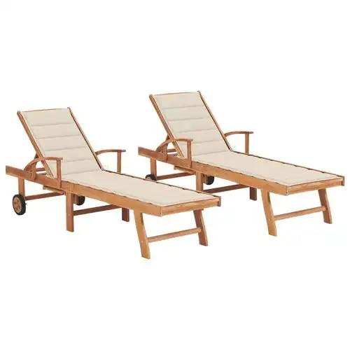 Holz terrasse Sonnen liege Sonnen liege Beach Lounge Outdoor Stuhl