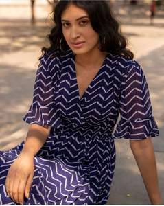 Vestido de una pieza con corazón azul, para mujer - Product Image 3