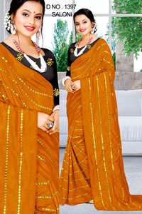 Femmes indiennes vêtements de mariage broderie fleur travail avec coton soie Saree et non cousu Blouse Dim rose couleur meilleur prix vêtements - Product Image 2