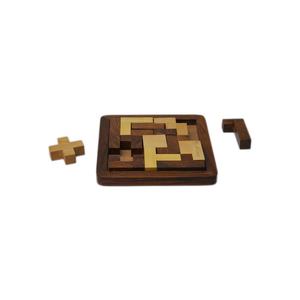 Juego de decoración de madera para niños, rompecabezas de diseño de la justicia con acabado Natural - Product Image 5