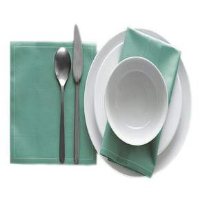 100% serviettes en lin coton motif solide moderne napperons faits à la main pour les mariages à domicile hôtels - Product Image 2