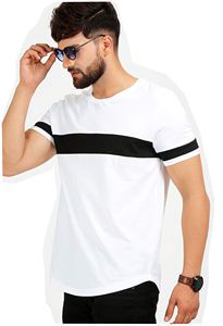 Camisetas de Hombre al por Mayor, Personalizadas, con Patrón Sólido, 210 Gramos, de Algodón/Poliéster, Tejido Antiarrugas, de Secado Rápido, Transpirables, Tallas Grandes - Product Image 4