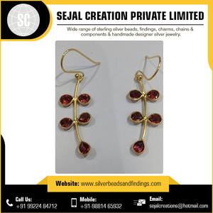 Vente en gros de bijoux mode pour femmes Boucles d'oreilles en argent sterling 925 avec pierres précieuses Boucles d'oreilles en argent sterling 925 pour femmes - Product Image 4