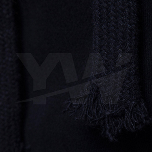 เสื้อฮู้ดผู้ชายผ้าฝ้ายโพลีเอสเตอร์สีดำแขนยาวสำหรับฤดูหนาวทนทาน - Product Image 5