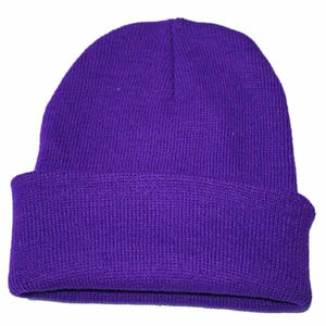 Beanies de vida diaria personalizados, 100% acrílico, Color sólido, moda de estilo Oem - Product Image 5