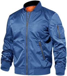 Men's <b>Jacket</b> Windproof Bomber <b>Jacket</b> Full Zip Winter Warm <b>Padded</b> Coats Lightweight Outwear Latest Design - Product Image 3