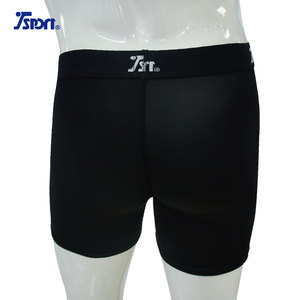 กางเกงขาสั้นรัดรูป TSPORT สีดำ ยืดได้ 4 ทิศทาง สำหรับการฝึกกีฬา พร้อมช่องใส่ถ้วย (โพลีเอสเตอร์/สแปนเด็กซ์/ไนลอน/ยาง) - Product Image 5