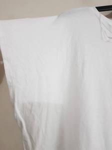 Camisetas de algodón casuales de verano para mujer con etiquetas de marca originales, manga corta, cuello redondo, transpirables, con efecto EL y teñido en prenda. - Product Image 3