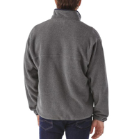 ACTIVE SAFETY AS-0986 Sudadera Ligera de Punto para Hombre con Cierre de Botones, Forro Polar, Diseño Sólido, Transpirable, de Secado Rápido, Sostenible, Tallas Grandes