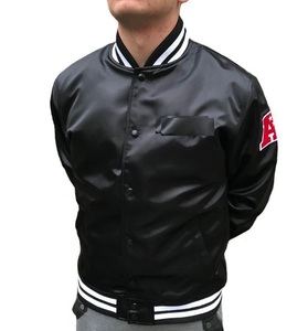 Nueva Chaqueta Varsity Unisex de Seda Satinada con Logotipo Personalizado de Moda 2026, Chaquetas de Béisbol Personalizadas para Hombre - Product Image 2