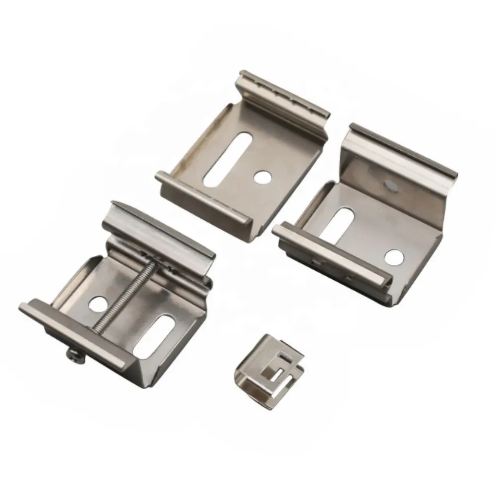 Various Nickel Plating Stainless Steel Precision Sheet Metal Stamping Punching Forming Small Components Battery Contacts Clips