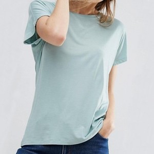 Wholesale Plain Brand T Shirt Woman Short Sleeve T Shirt <b>Top</b> Quality - Product Image 1