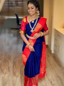 Banarasi seda Jacquard Sari blusa suave algodón señoras desgaste para fiesta diaria Festival étnico indio paquistaní ropa al por mayor - Product Image 4