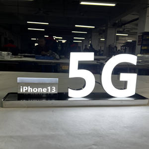 Letras de acero para señal 3D Shop, luz Led publicitaria personalizada con nombre y logotipo - Product Image 1