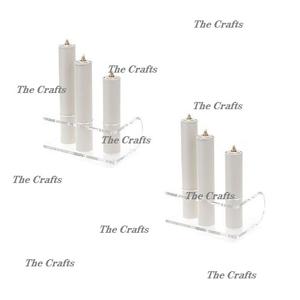 Living Room Decor Candle Holder in <b>Acrylic</b> Premium Quality Different Sizes <b>Acrylic</b> <b>Clear</b> Candle Holder - Product Image 6
