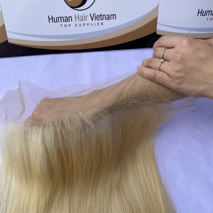 Tissage en lot péruvien blond 613 — ali queen, 613 cheveux naturels, vierges, cuticules, perruque avec lace Frontal Closure HD, vente en gros - Product Image 1