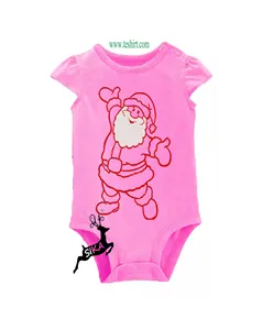 online shopping Wholesale custom print kids knitted interlock cotton baby romper cotton baby rompers/ christmas baby onesie sale