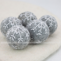 Balles flocons de neige pour femmes, décoration écologique de maison et de Festival, fabriqué au népal par des sculptés et leurs artificiels, CDO-026